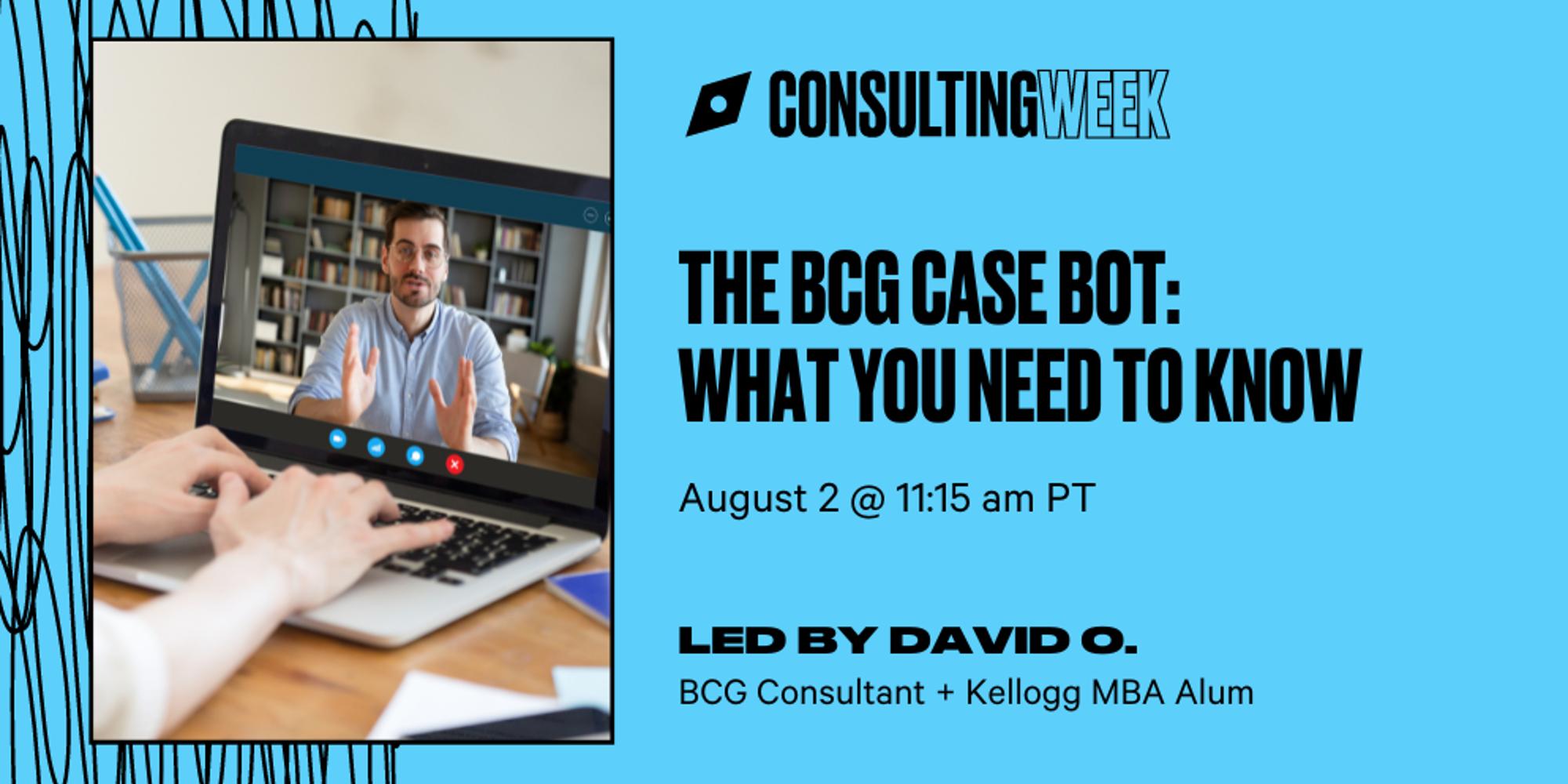 The BCG Case Bot: What You Need To Know · Zoom · Luma