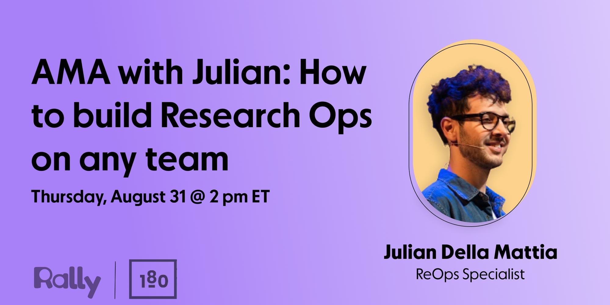 AMA with Julian: How to build ReOps on any team · Luma