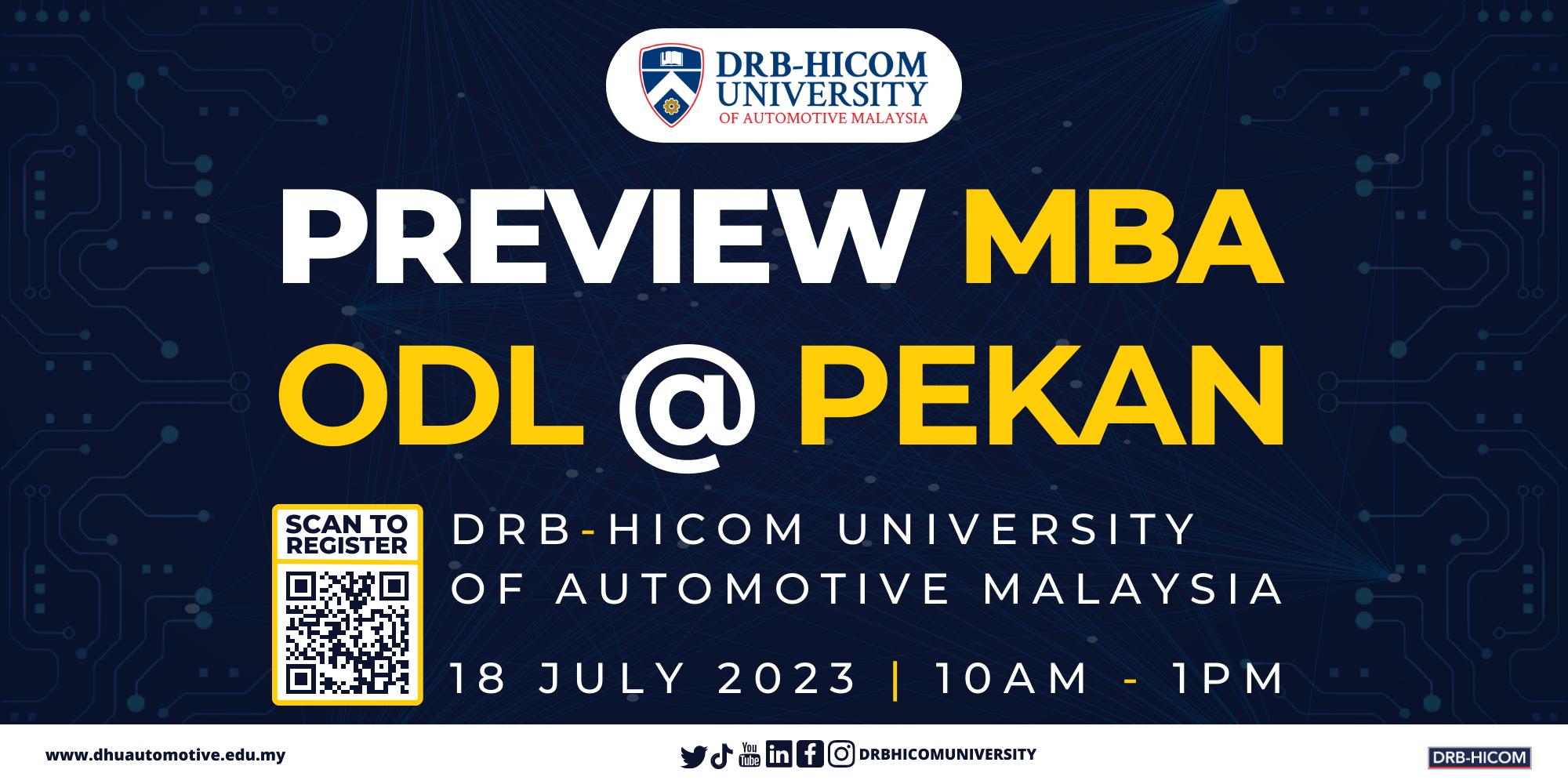 Preview MBA ODL Programme @ Pekan · Luma