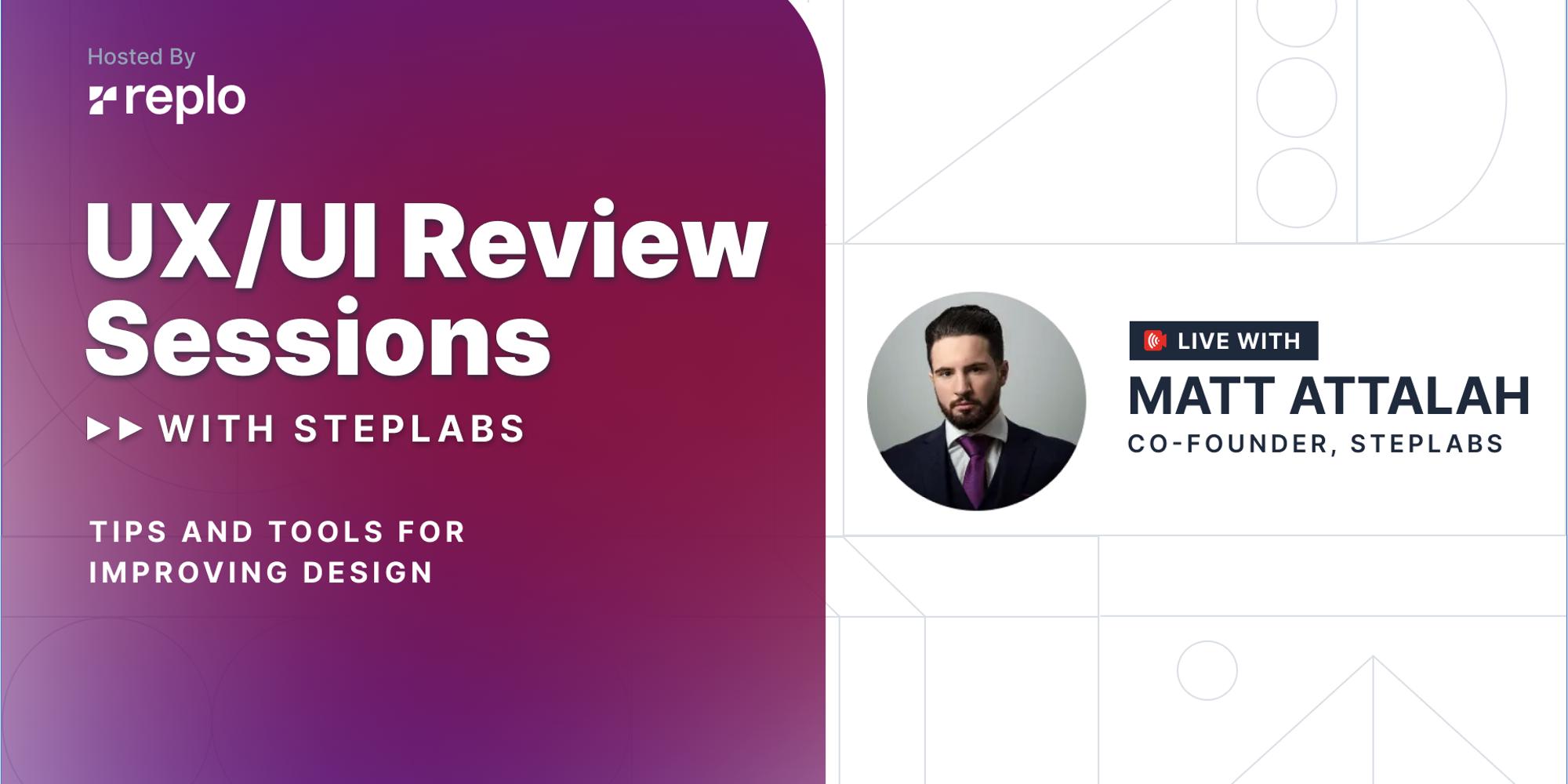 UI/UX Review Sessions: Tips & Tools for Improving Design · Zoom · Luma