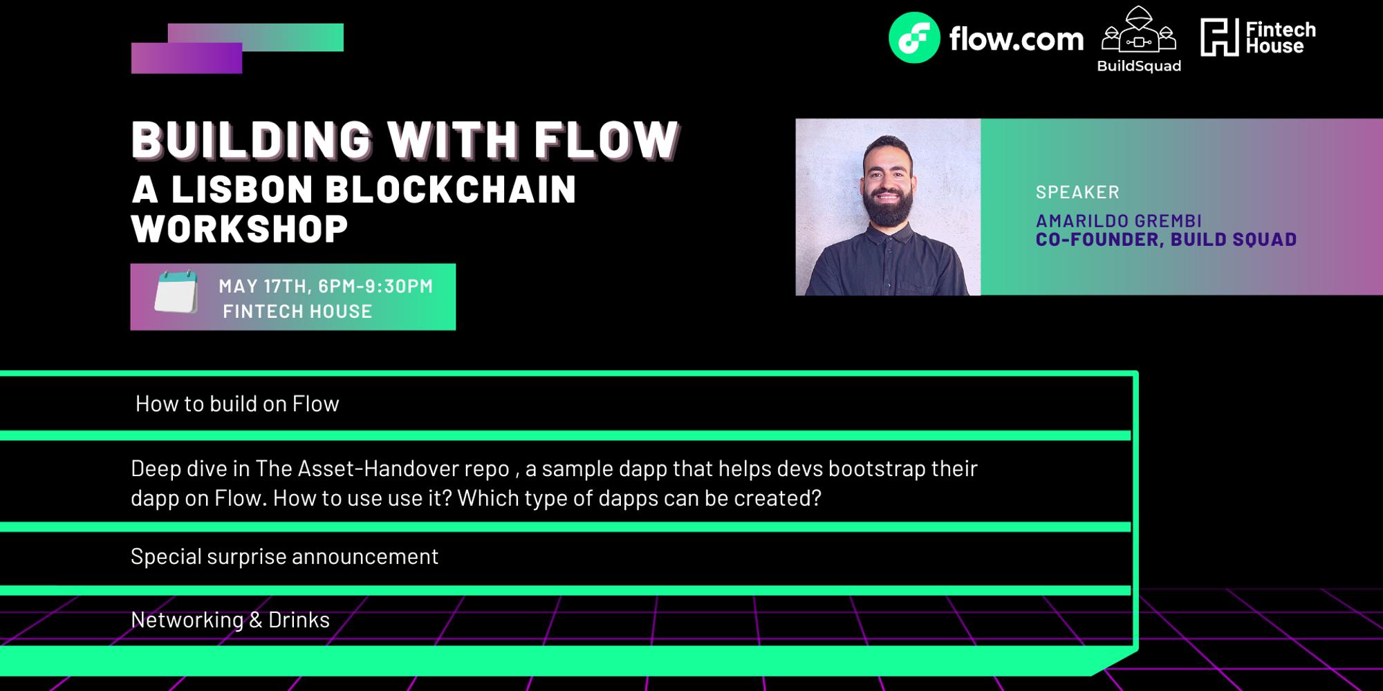 Building with Flow: A Lisbon Blockchain Workshop · Luma