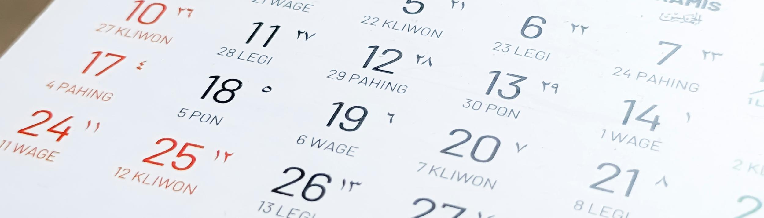 Cover Image for Calendar