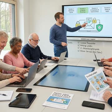 Cover Image for Digitaler Alltag einfach erklärt für Senior*innen. 1. Modul - Internet verstehen und sicher nutzen