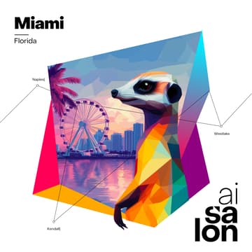 Cover Image for AI Salon Miami. Dive into AI Memory and Intelligence piece plus two startup demos