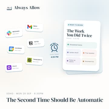 Cover Image for The Second Time Should Be Automatic