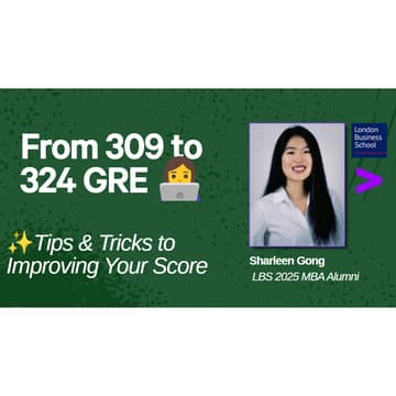 Cover Image for From 309 to 324 | Tips to Improve Your GRE Score