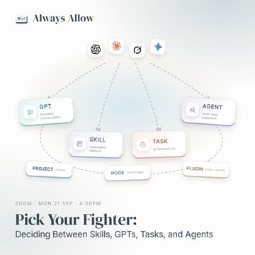 Cover Image for Pick Your Fighter: Deciding Between Skills, GPTs, Tasks and Agents