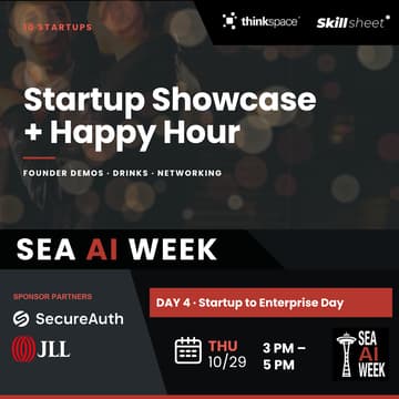 Cover Image for [AI Week] Startup to Enterprise Day Happy Hour & Startup Showcase