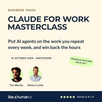 Cover Image for Claude for Work Masterclass: Put AI agents on the work you repeat every week