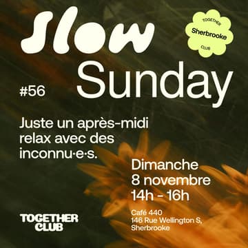 Cover Image for Slow Sunday *Sherbrooke* #56 – Café 440