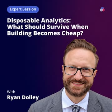 Cover Image for [Online] Disposable Analytics: What Should Survive When Building Becomes Cheap?