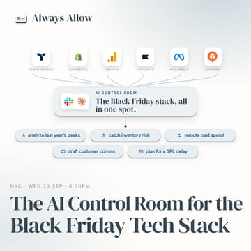 Cover Image for The AI Control Room for the Black Friday Tech Stack