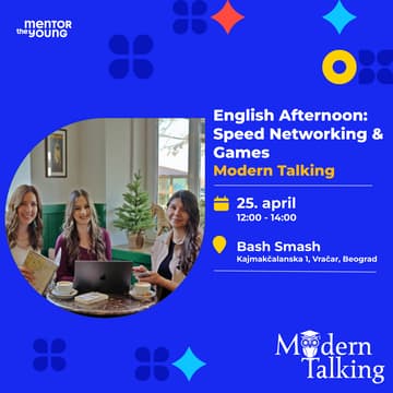 Cover Image for English Afternoon: Speed Networking & Games - Modern Talking [Mentor The Young]