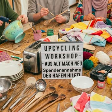 Cover Image for Upcycling statt Wegwerfen – Mitmachaktion und Spendenaktion mit Der Hafen hilft!