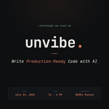 Cover Image for unvibe: Agentic Engineering Workshop — Write Production-Ready Code with AI