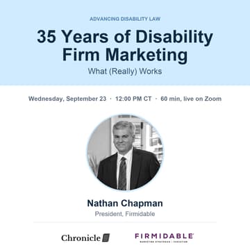 Cover Image for 35 Years of Disability Firm Marketing: What (Really) Works