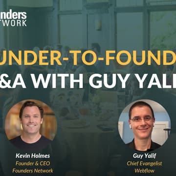 Cover Image for Founder-to-Founder: Q&A with Guy Yalif (July 9th, 2026)