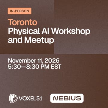 Cover Image for Toronto Physical AI Workshop and Meetup