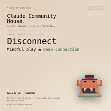Cover Image for Disconnect · Mindful play & deep connection