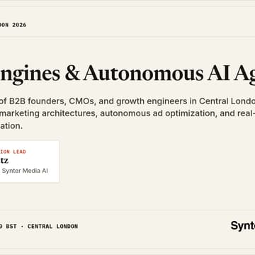 Cover Image for Synter London: Growth Engines & Autonomous AI Agents
