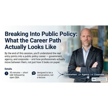 Cover Image for Breaking Into Public Policy: What the Career Path Actually Looks Like