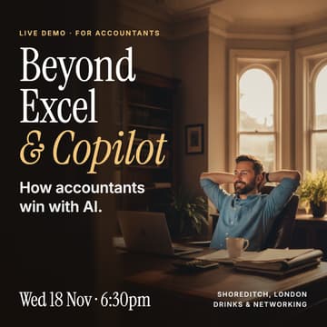 Cover Image for Beyond Excel & Copilot: How Accountants Win with AI