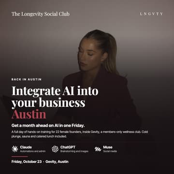 Cover Image for Integrate AI into your business · Female founders in Austin