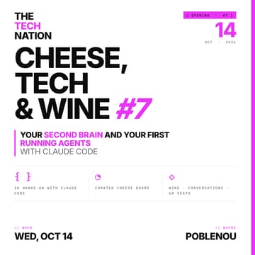 Cover Image for Cheese, Tech & Wine #7 - Your Second Brain and your first running agents with Claude Code