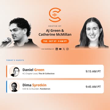 Cover Image for The AI Collective Podcast with AJ & Catherine: Tuesday, Oct 27