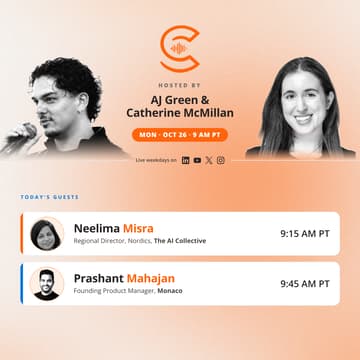 Cover Image for The AI Collective Podcast with AJ & Catherine: Monday, Oct 26