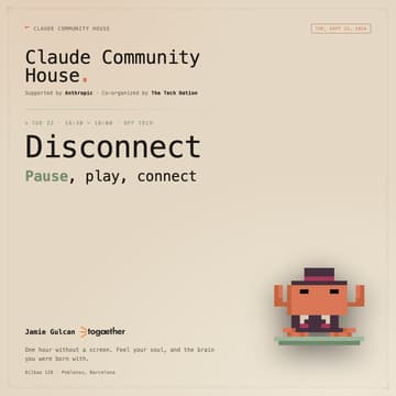 Cover Image for Disconnect · Pause, play, connect