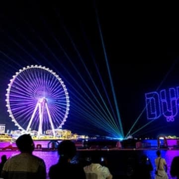 Cover Image for Last Networking Party On 2025🤝Drums Show 🥁 Dream DUBAI Drones Show (Twice)💃🔥 Live Dj 🕺 Ain Dubai View🎡