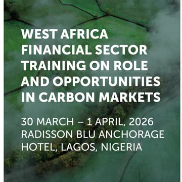 Cover Image for West Africa Financial Sector Training on Role & Opportunities in Carbon Markets.