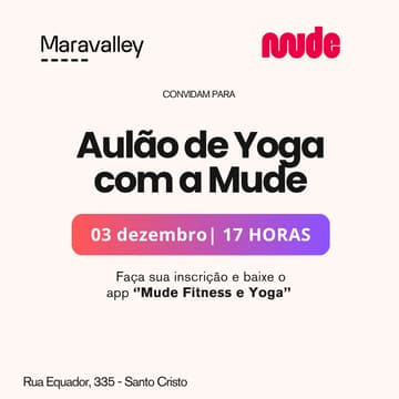 Cover Image for Aulão Yoga Mude + Maravalley