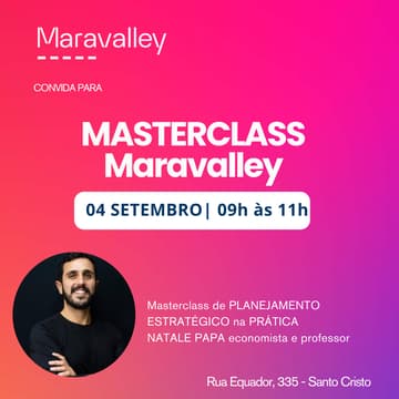 Cover Image for Café da manhã e Masterclass Maravalley