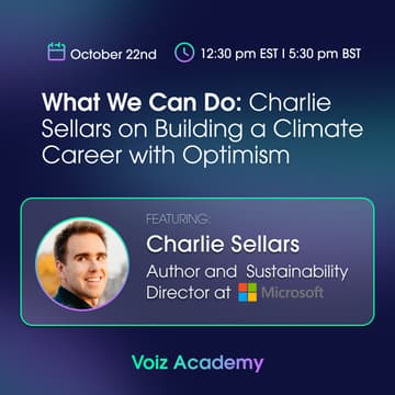 Cover Image for What We Can Do: Charlie Sellars on Building a Climate Career with Optimism