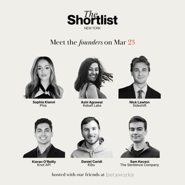 Cover Image for The Shortlist: March Founder Showcase
