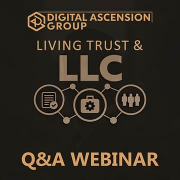 Cover Image for Living Trust & LLC Webinar