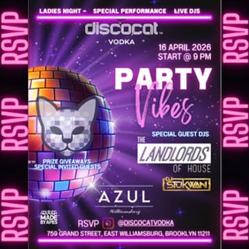 Cover Image for Disco Cat Vodka Presents : Night Party @ Azul.Williamsburg