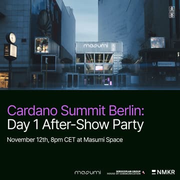 Cover Image for Cardano Summit: Day 1 After-Show Party