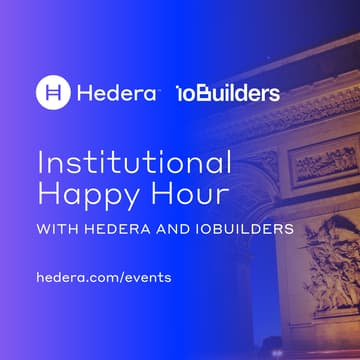 Cover Image for Institutional Happy Hour with Hedera and ioBuilders
