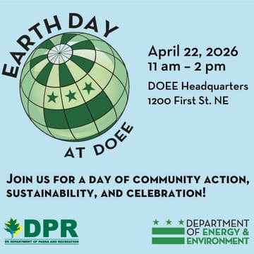 Cover Image for Earth Day at the DC Department of Energy & Environment (DOEE)