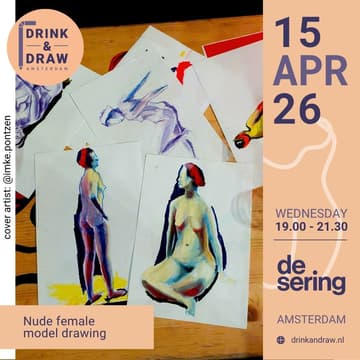 Cover Image for Drink & Draw | Nude female model drawing
