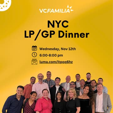 Cover Image for LP/GP Dinner NYC |  Nov 12th