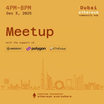 Cover Image for Dubai Ethereum Community Hub - Launch Meetup