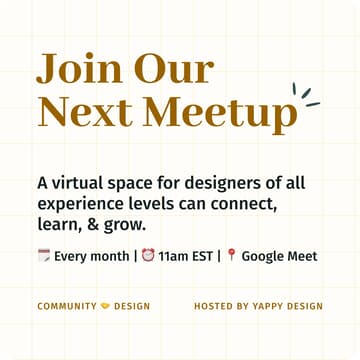 Cover Image for Let’s Yap Design:🌻 August Meetup🌻