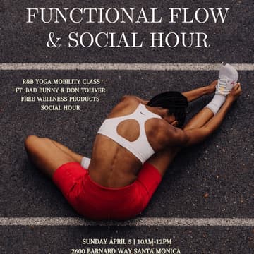 Cover Image for Applied Wellness: Functional Flow & Social Hour