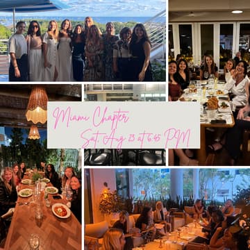 Cover Image for Miami Chapter: Elegant Dinner With Like-Minded Girlfriends - Giving and Receiving