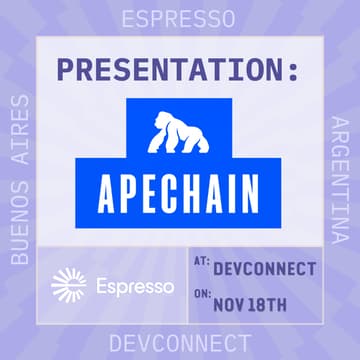 Cover Image for ApeChain Presentation @ Espresso Booth