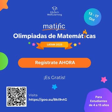 Cover Image for Olimpiadas de Matific 2025